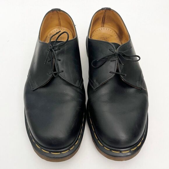 Doc Martens Size 11 Black 1461 Gibson Oxfords - Picture 1 of 7